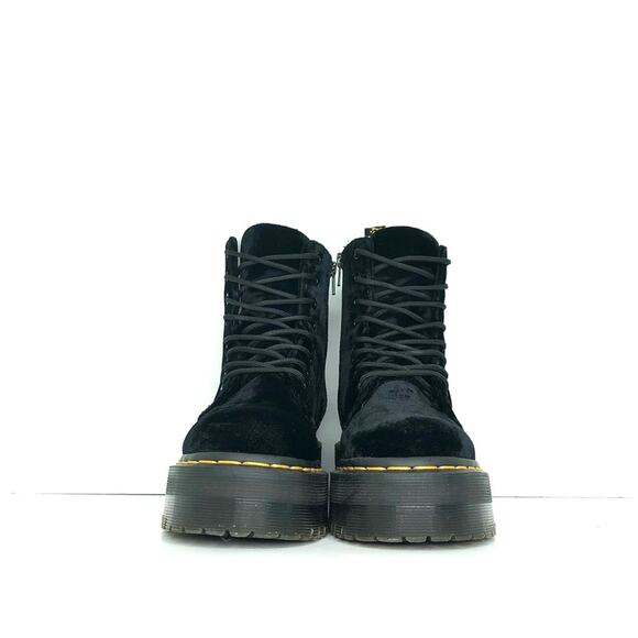 Dr Martens Jadon Ze You Velvet Platform Ankle Boots Women’s 5 Shoes - Picture 8 of 11